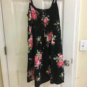 plus black floral dress from torrid.